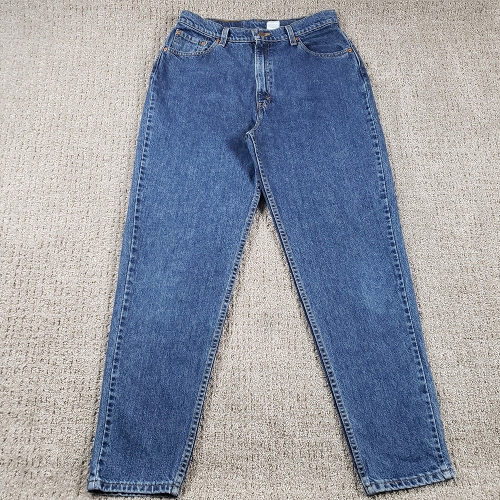 Vintage 90s Levis Jeans Womens 14 (30x29) Blue 521 High Rise Tapered Mom USA